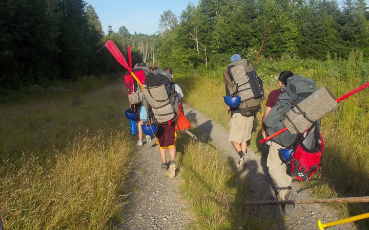 canoeing trip for teens